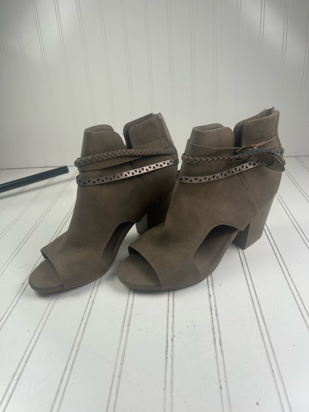 Maurice’s Sabrina Open Toe Ankle Boots Women’s Size 11M - Picture 4 of 10
